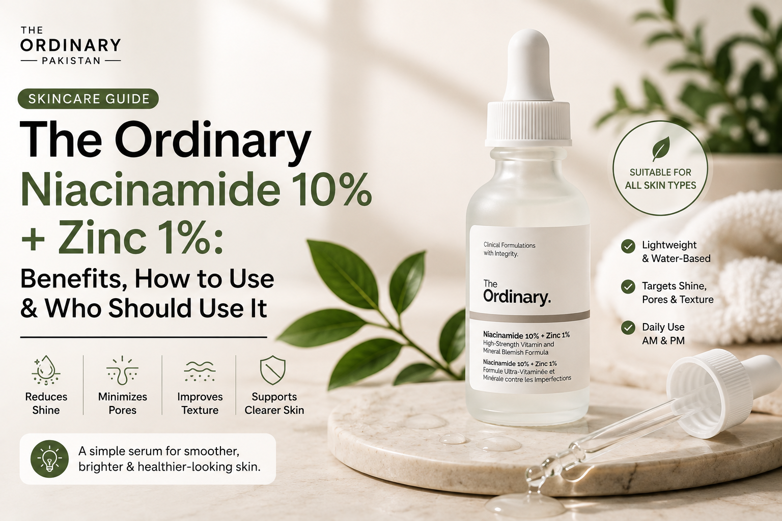 The Ordinary Niacinamide 10% + Zinc 1%: Benefits & How to Use
