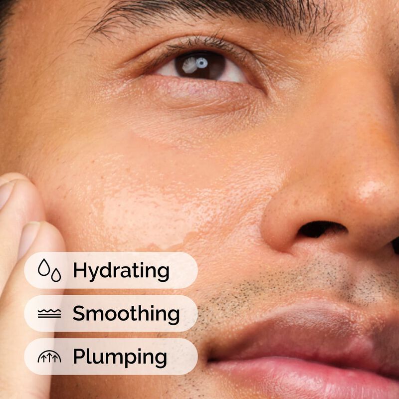 Applying The Ordinary Hyaluronic Acid 2% + B5 for hydrating smoothing and plumping skin