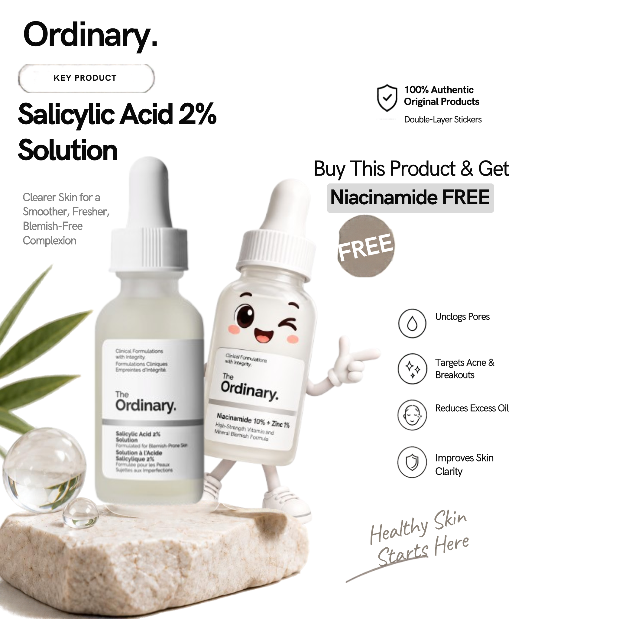 Salicylic Acid 2% Solution + FREE Niacinamide