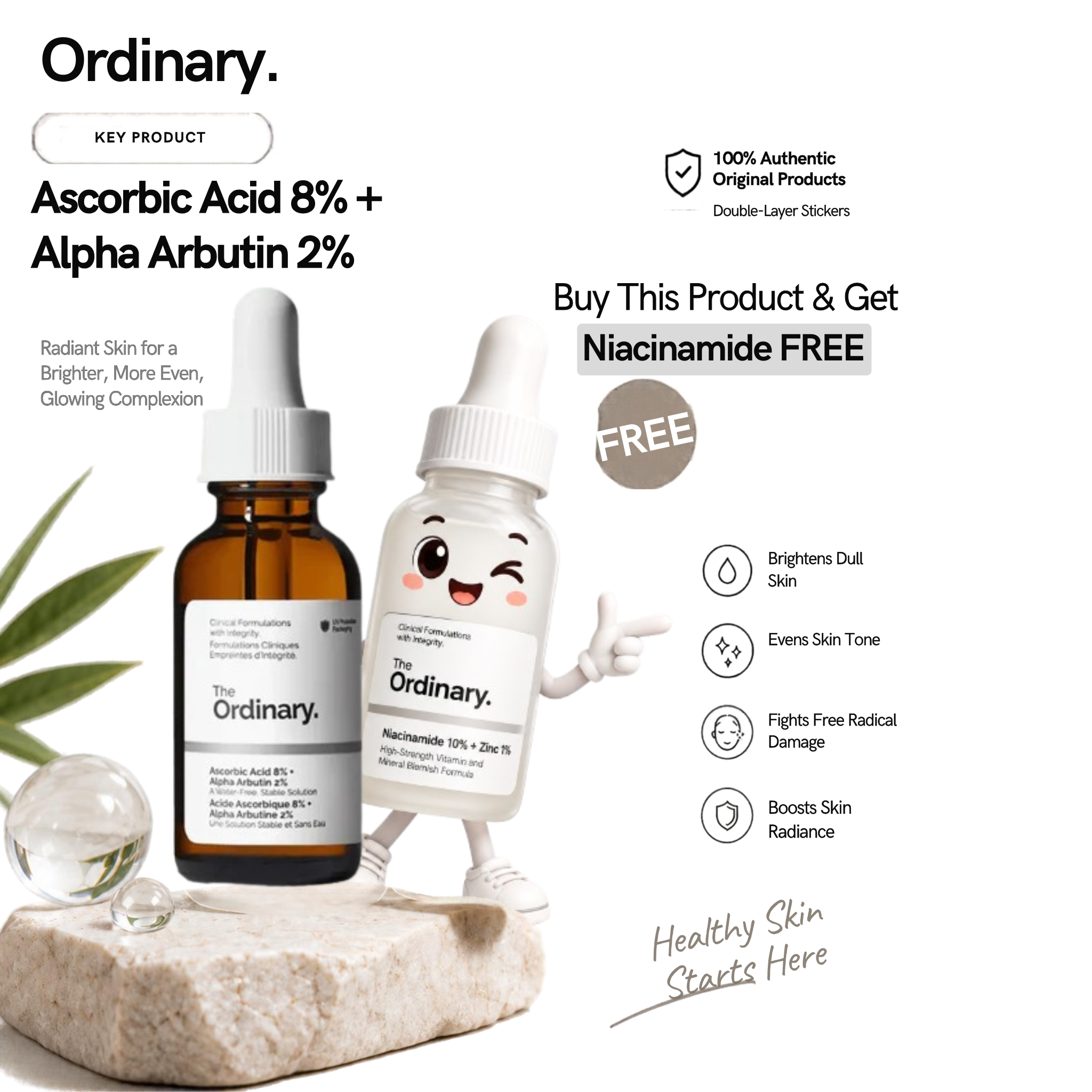 Ascorbic Acid + FREE Niacinamide
