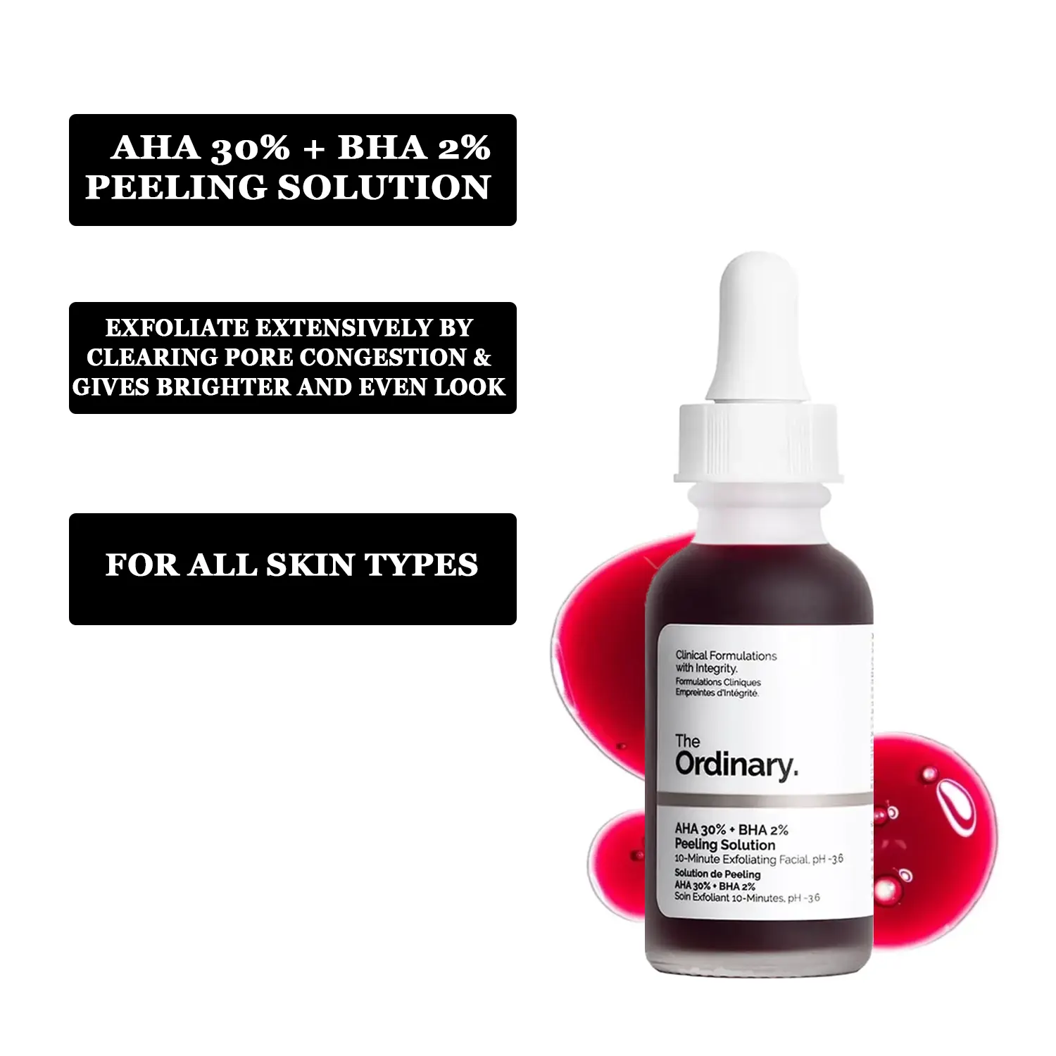 Niacinamide 10% Zinc 1% + Peeling Solution AHA 30% BHA 2%  Combo