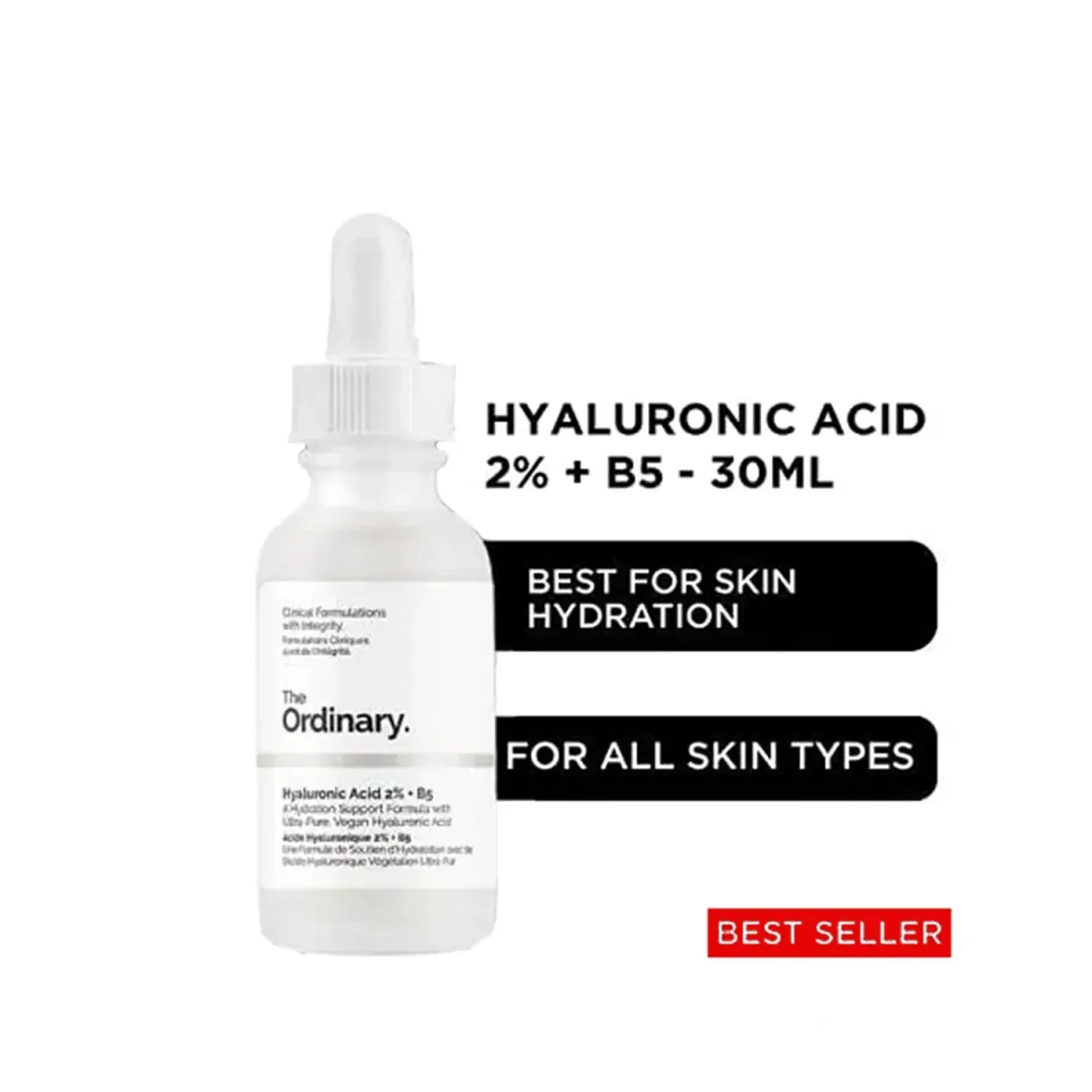 The Ordinary Hyaluronic Acid 2% + B5 best seller hydrating serum for all skin types