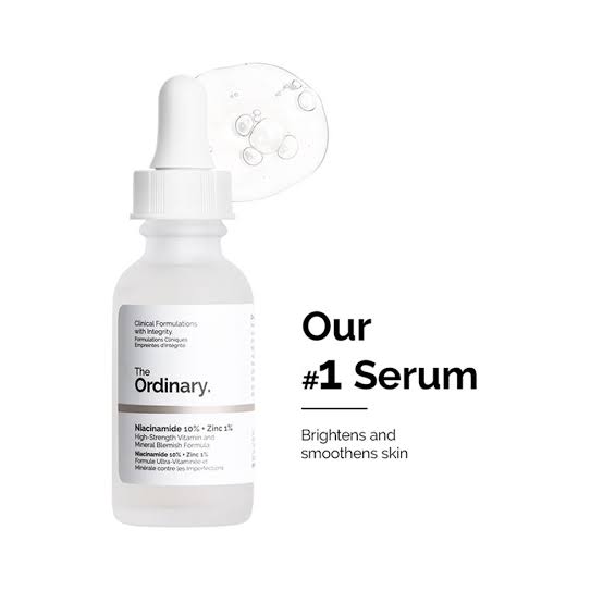 The Ordinary Niacinamide Zinc serum bottle