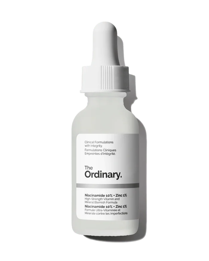 The Ordinary Niacinamide 10% Zinc 1% serum bottle